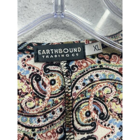 Earthbound Cardigan Cover Up XL Boho Artsy Festival Beach Vacation Oversized - Picture 6 of 7